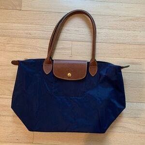Longchamp Le Pliage Medium Bag (NWOT), Navy Blue